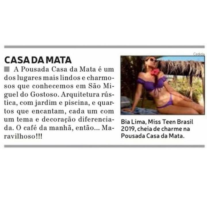 Pousada Casa Da Mata Сао Мигел до Гостосо Екстериор снимка